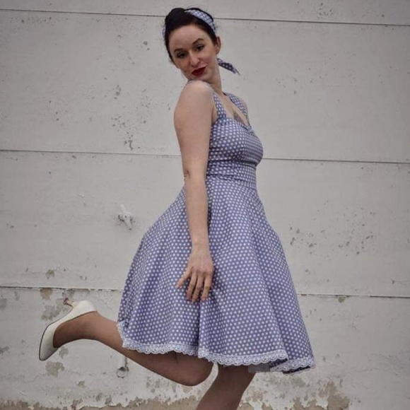 Polkadot Petticoat Dress, 50ies, Rockabilly - Picture 7 of 8